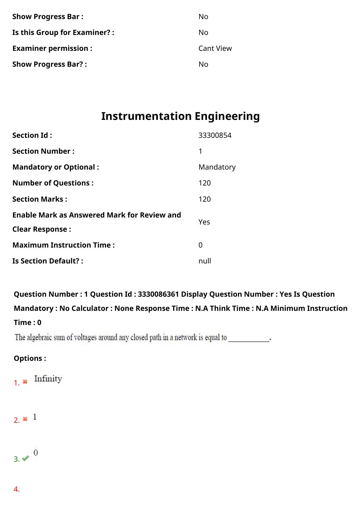 AP PGECET 2024 Instrumentation Question Paper with Preliminary Key - Page 2