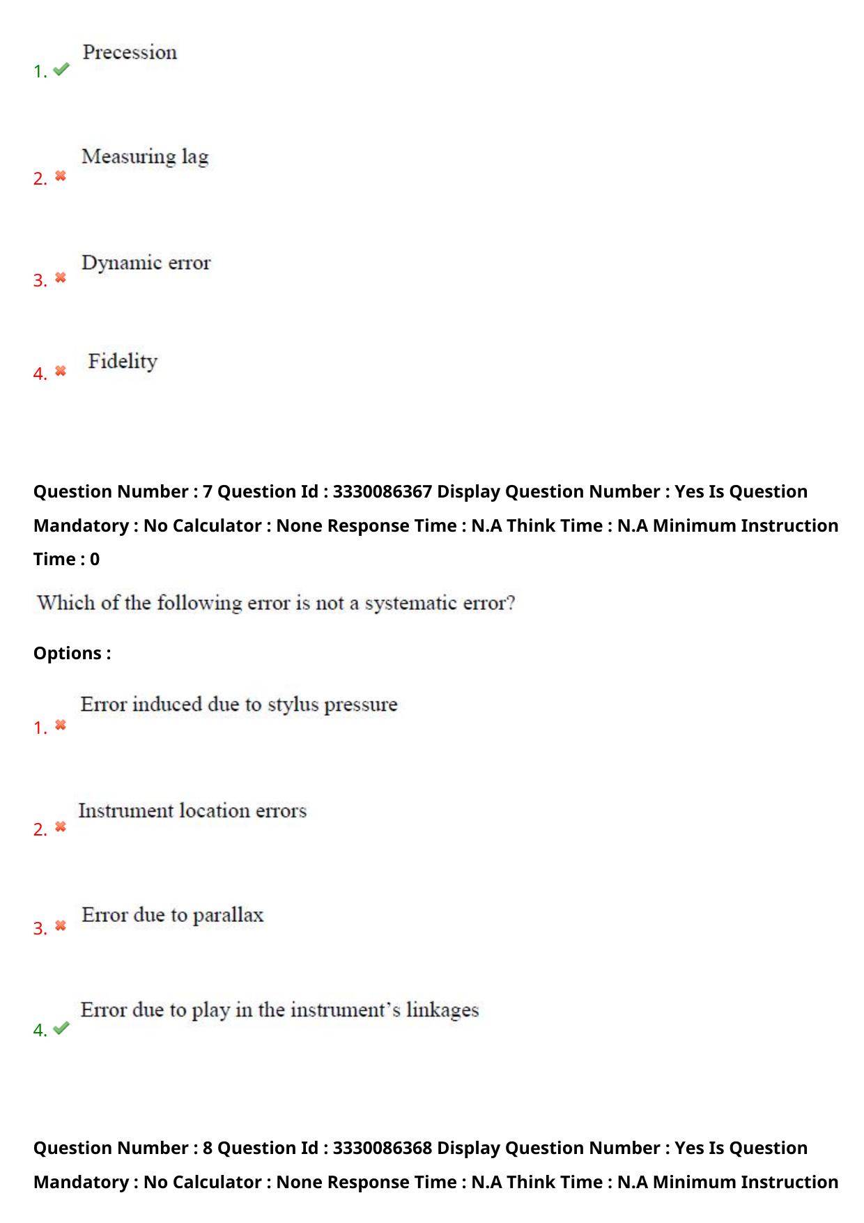 AP PGECET 2024 Instrumentation Question Paper with Preliminary Key - Page 6
