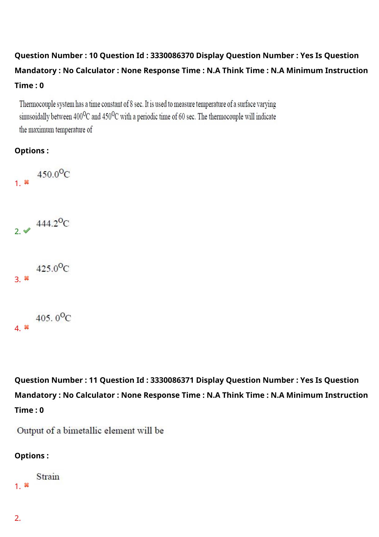 AP PGECET 2024 Instrumentation Question Paper with Preliminary Key - Page 8