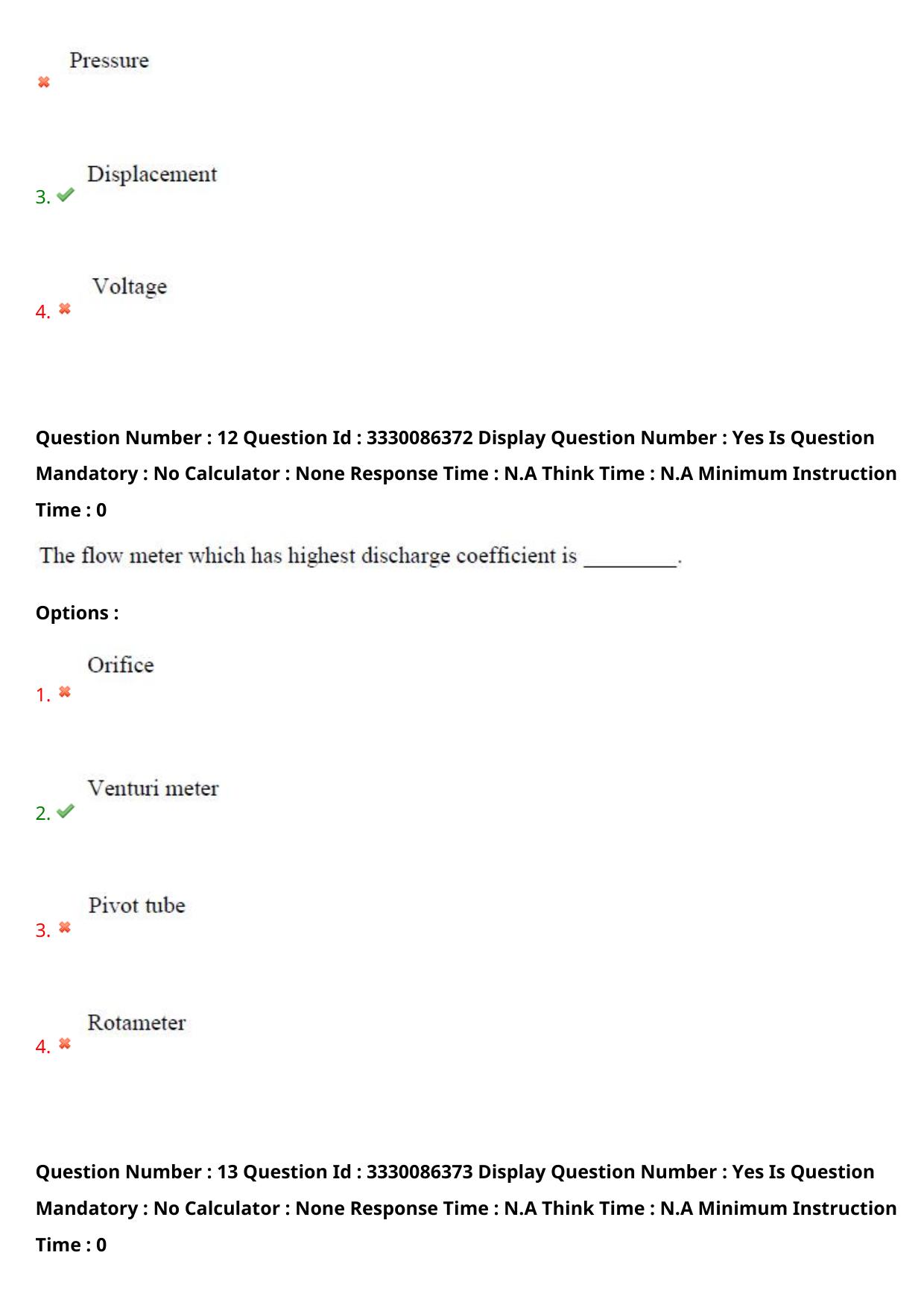 AP PGECET 2024 Instrumentation Question Paper with Preliminary Key - Page 9