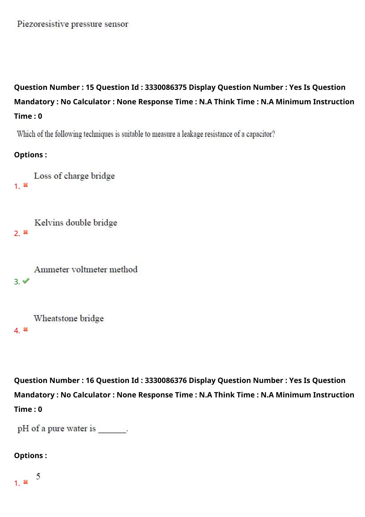 AP PGECET 2024 Instrumentation Question Paper with Preliminary Key - Page 11
