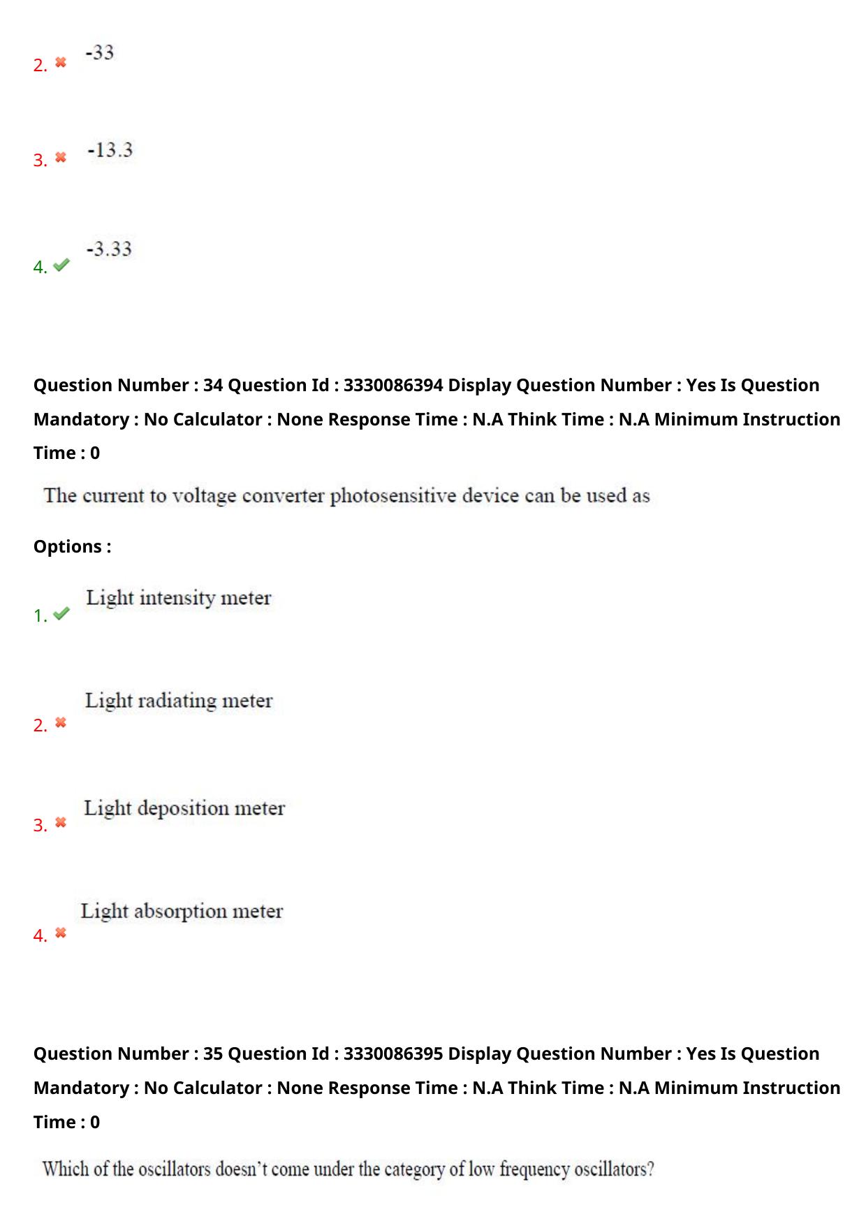 AP PGECET 2024 Instrumentation Question Paper with Preliminary Key - Page 22