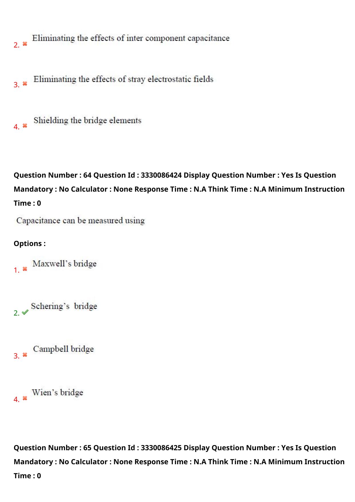AP PGECET 2024 Instrumentation Question Paper with Preliminary Key - Page 40