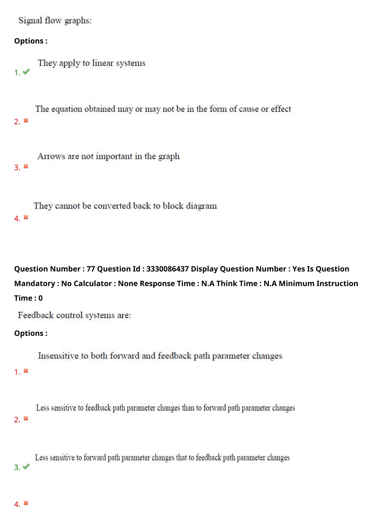 AP PGECET 2024 Instrumentation Question Paper with Preliminary Key - Page 48