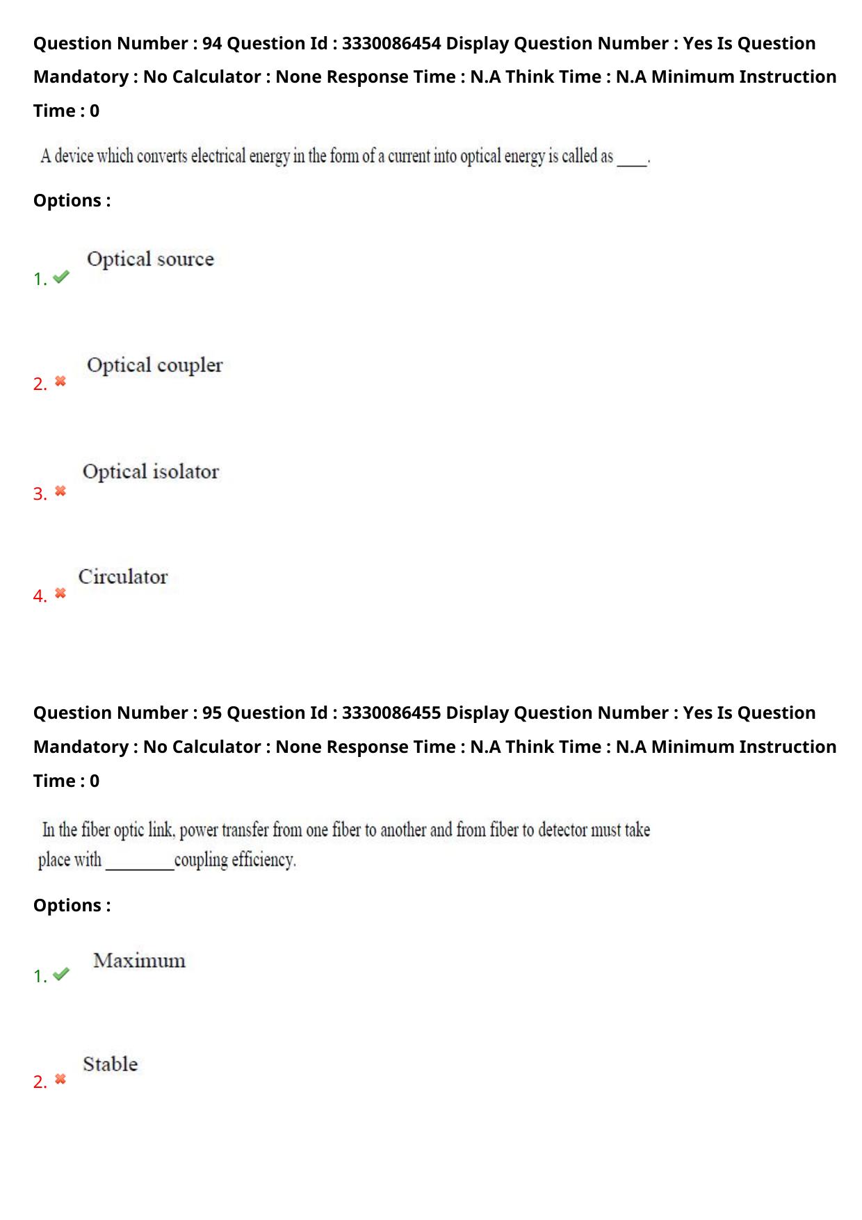 AP PGECET 2024 Instrumentation Question Paper with Preliminary Key - Page 59