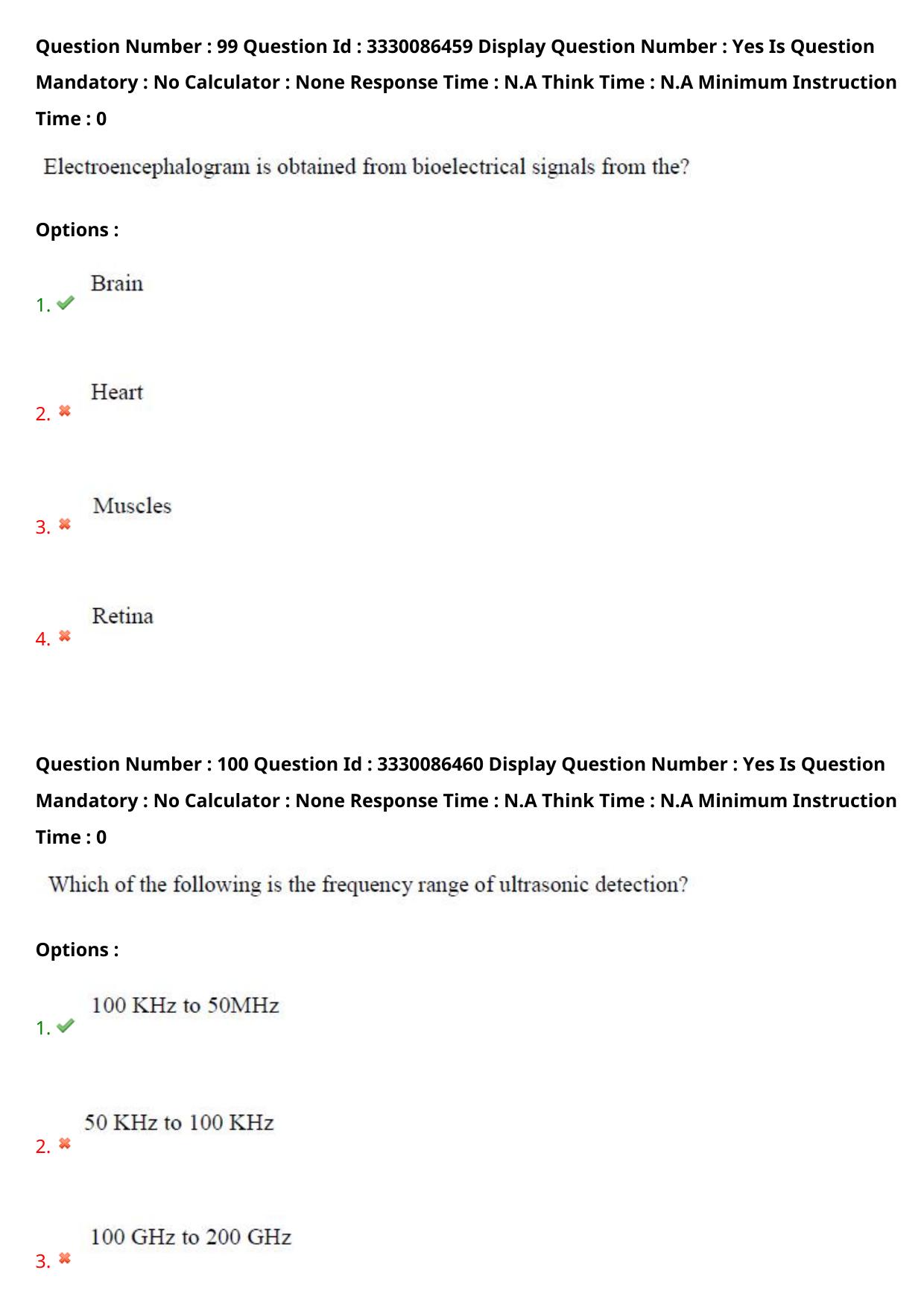 AP PGECET 2024 Instrumentation Question Paper with Preliminary Key - Page 62