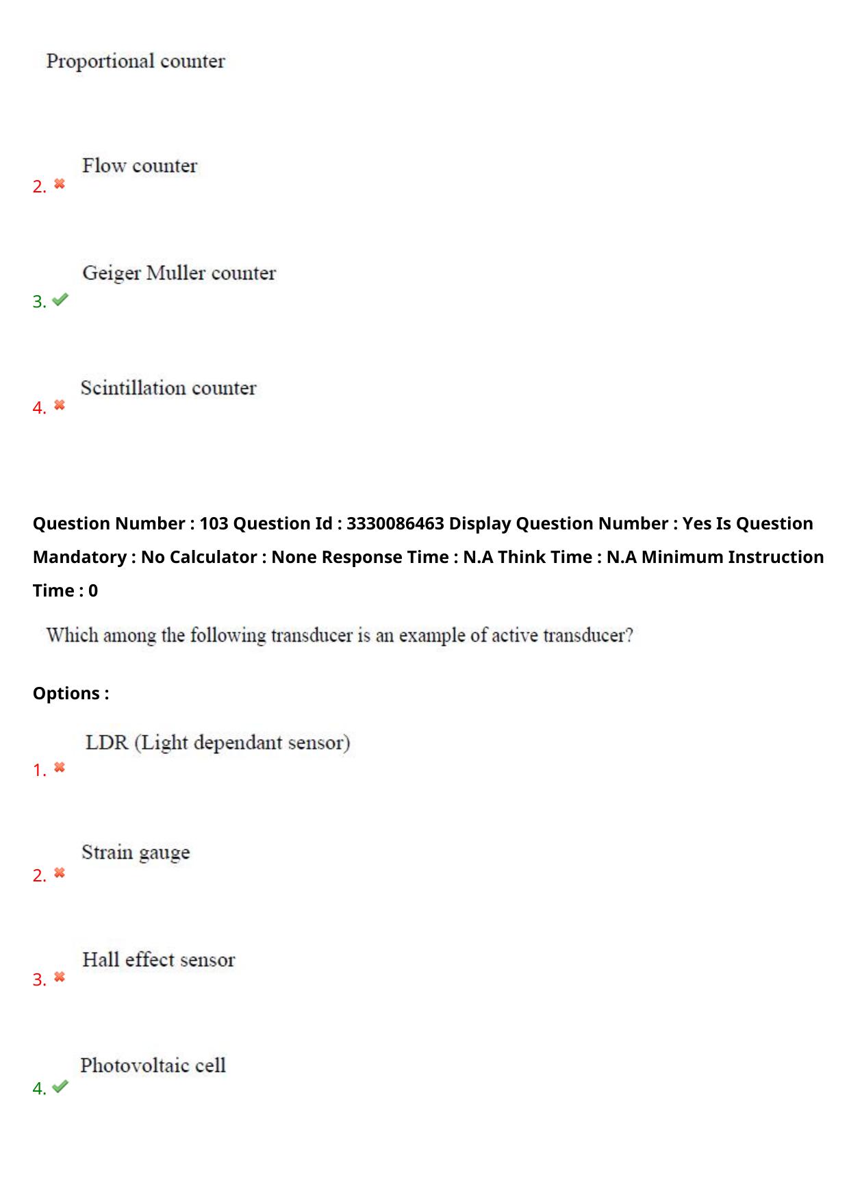 AP PGECET 2024 Instrumentation Question Paper with Preliminary Key - Page 64