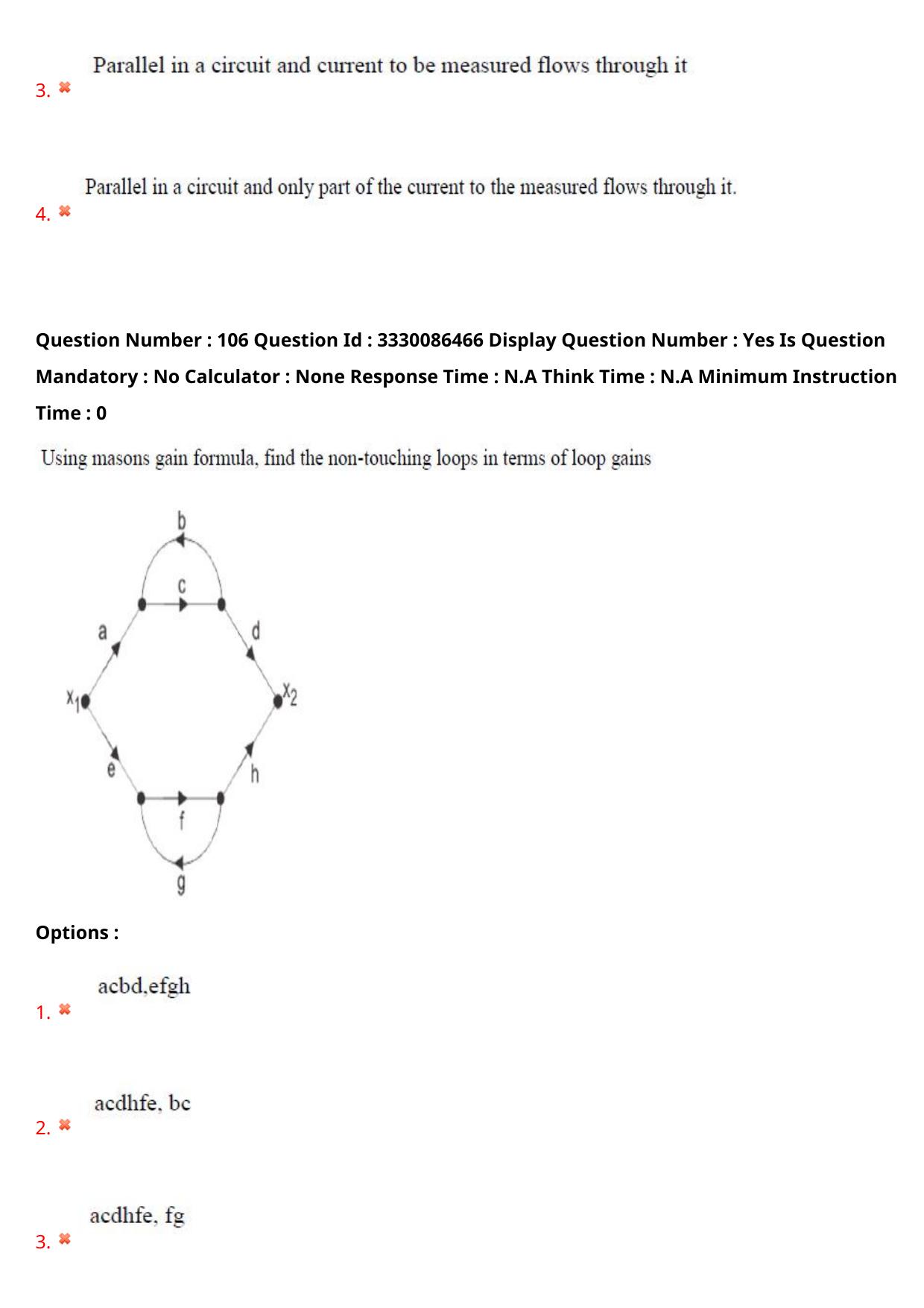 AP PGECET 2024 Instrumentation Question Paper with Preliminary Key - Page 66