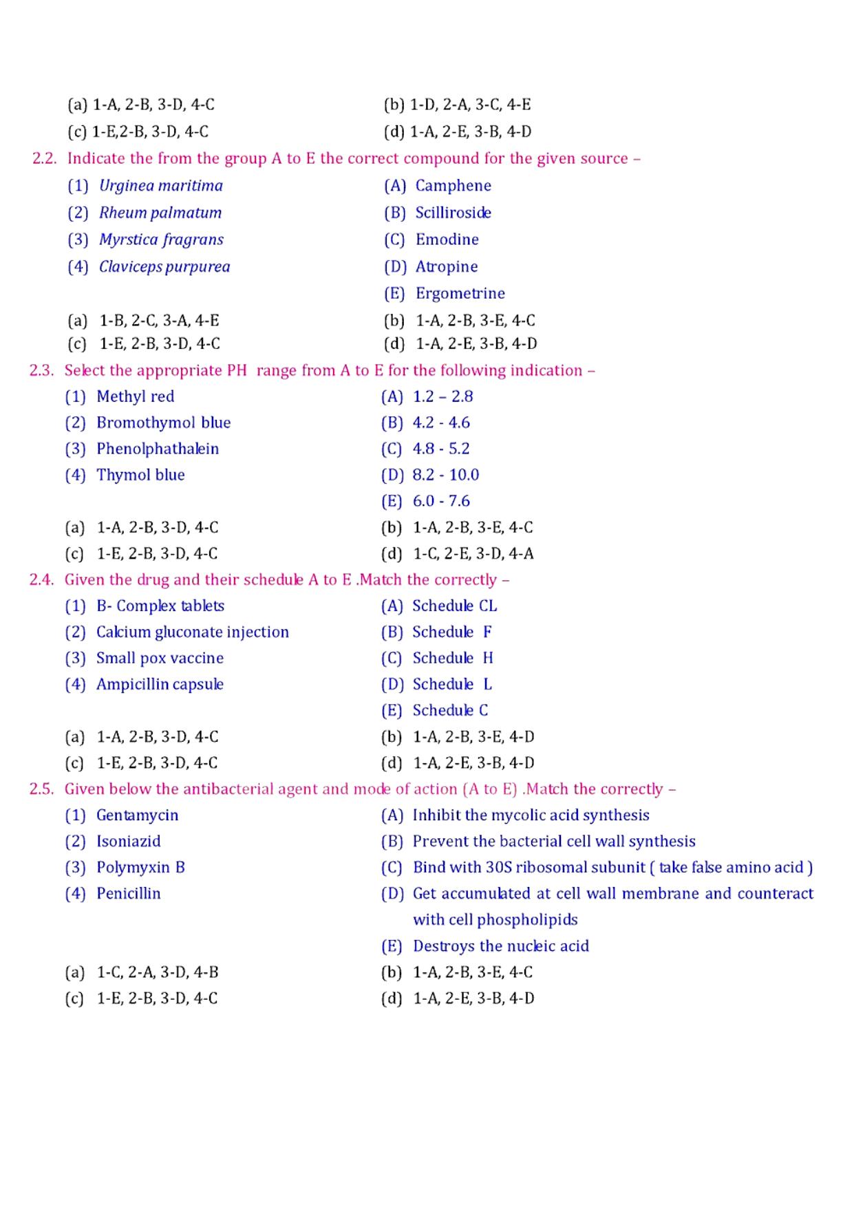 GPAT 1988 Question Paper - Page 5
