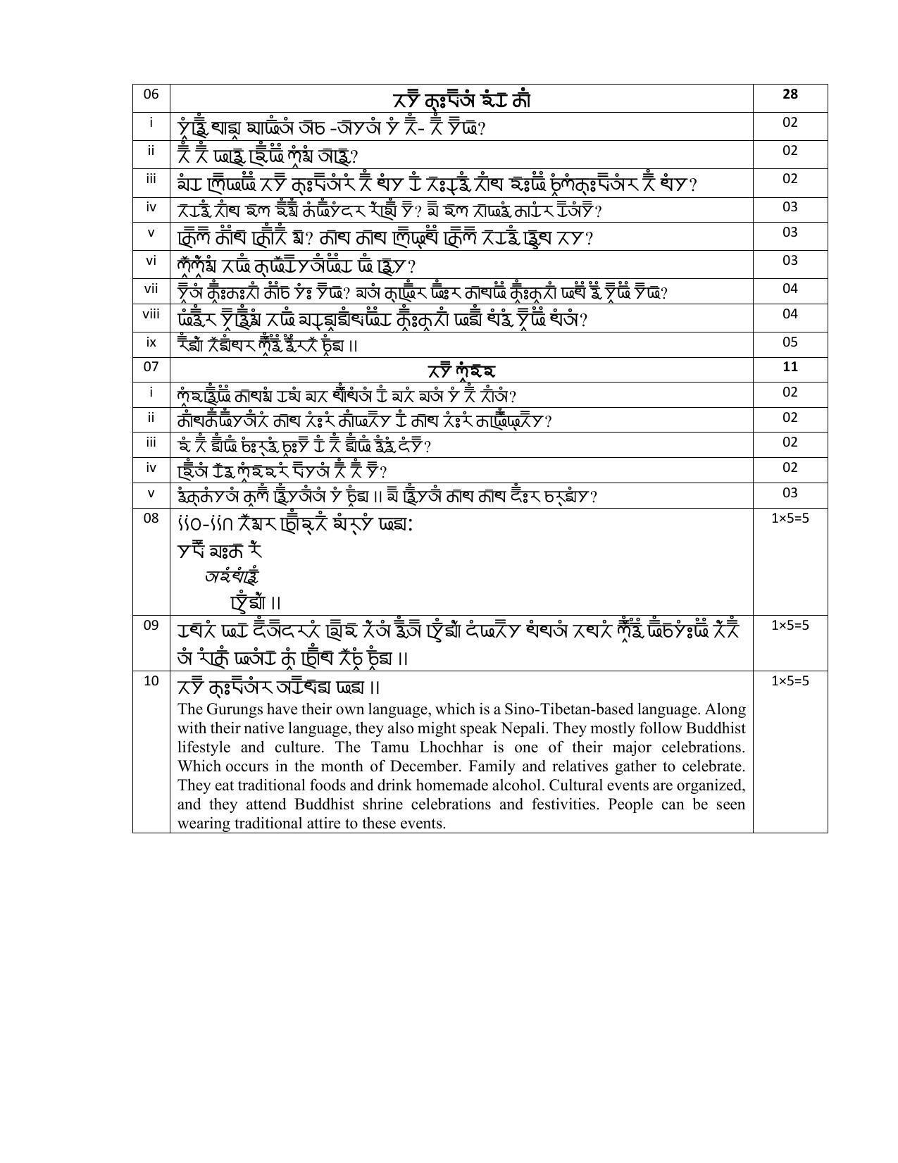 CBSE Class 10 Gurung Sample Paper 2024 - Page 5