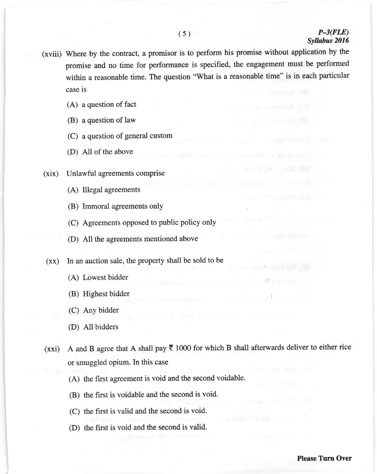 ICMAI Dec.2018 Fundamentals of Laws and Ethics Question Paper - Page 5