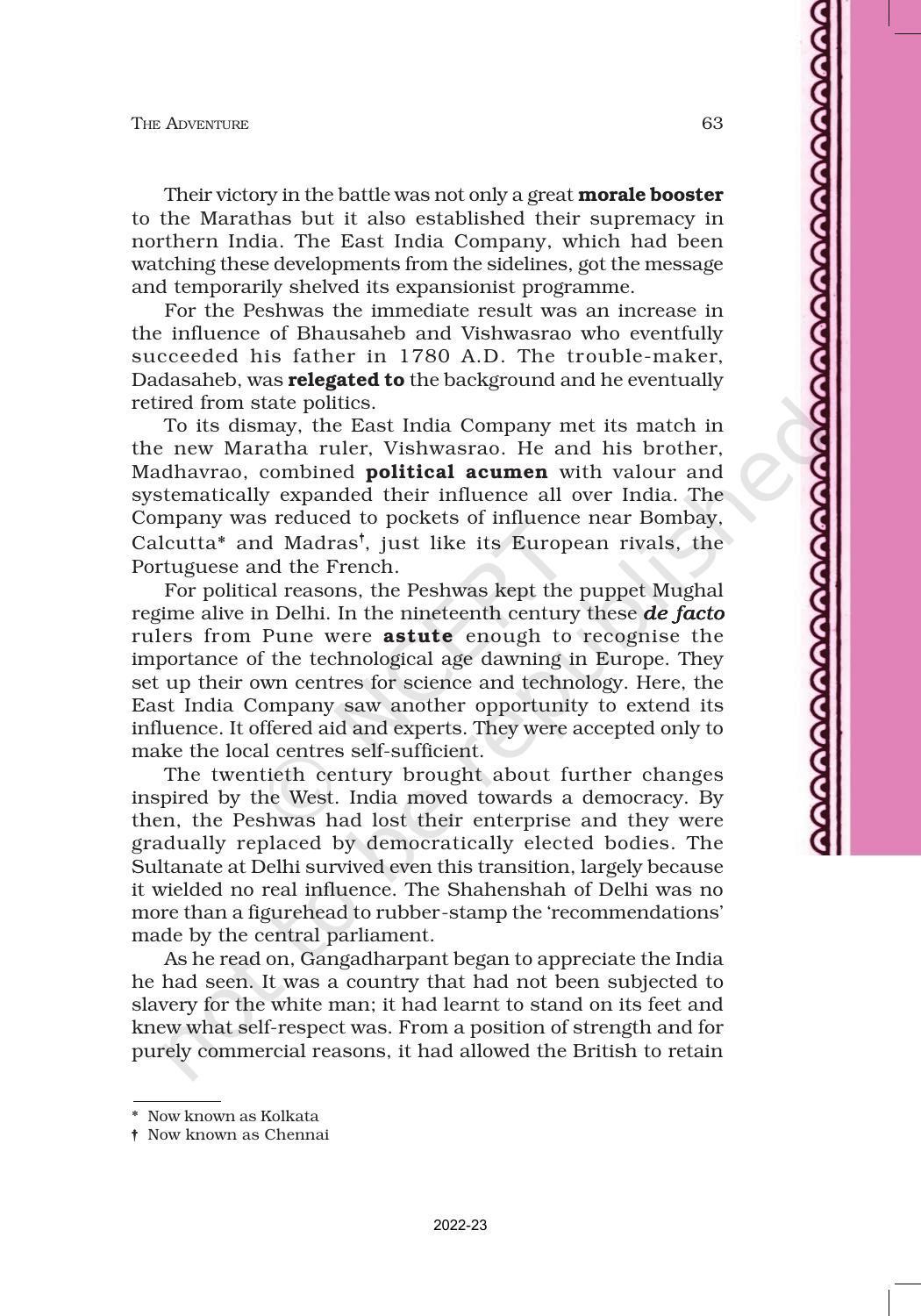 NCERT Book for Class 11 English Hornbill Chapter 7 The Adventure - Page 4