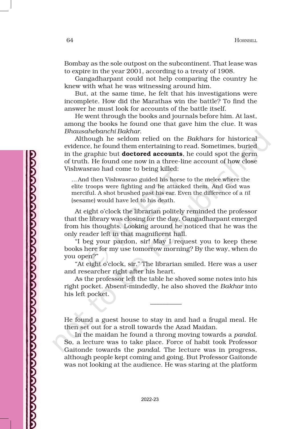 NCERT Book for Class 11 English Hornbill Chapter 7 The Adventure - Page 5