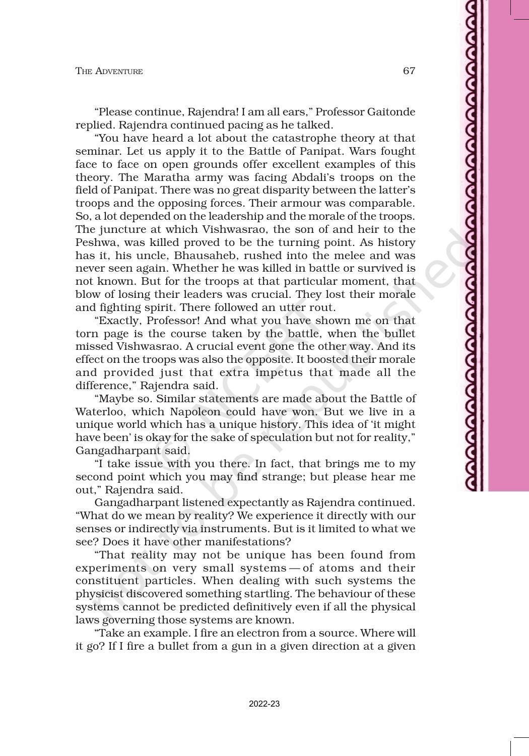 NCERT Book for Class 11 English Hornbill Chapter 7 The Adventure - Page 8