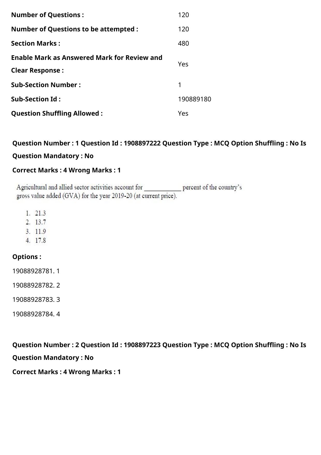 ICAR AIEEA PG 2021 HOME SCIENCE Question Paper - Page 2