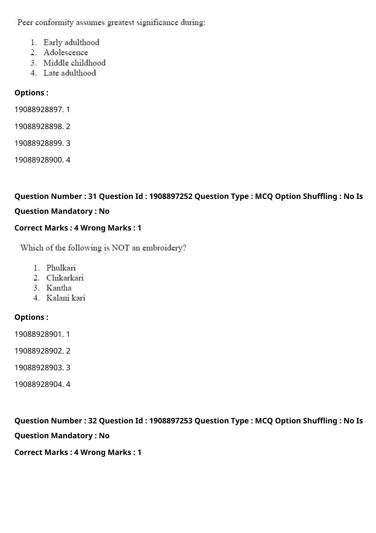 ICAR AIEEA PG 2021 HOME SCIENCE Question Paper - Page 17