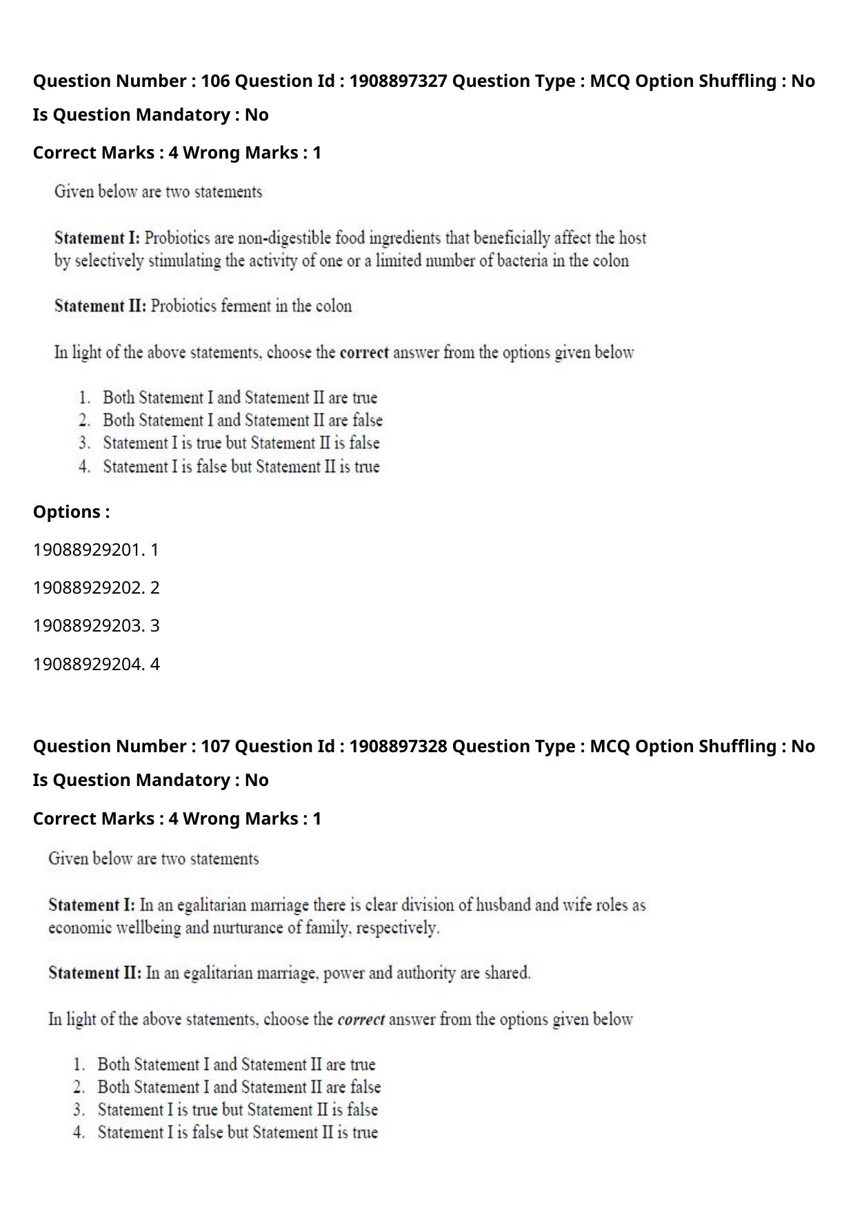ICAR AIEEA PG 2021 HOME SCIENCE Question Paper - Page 71