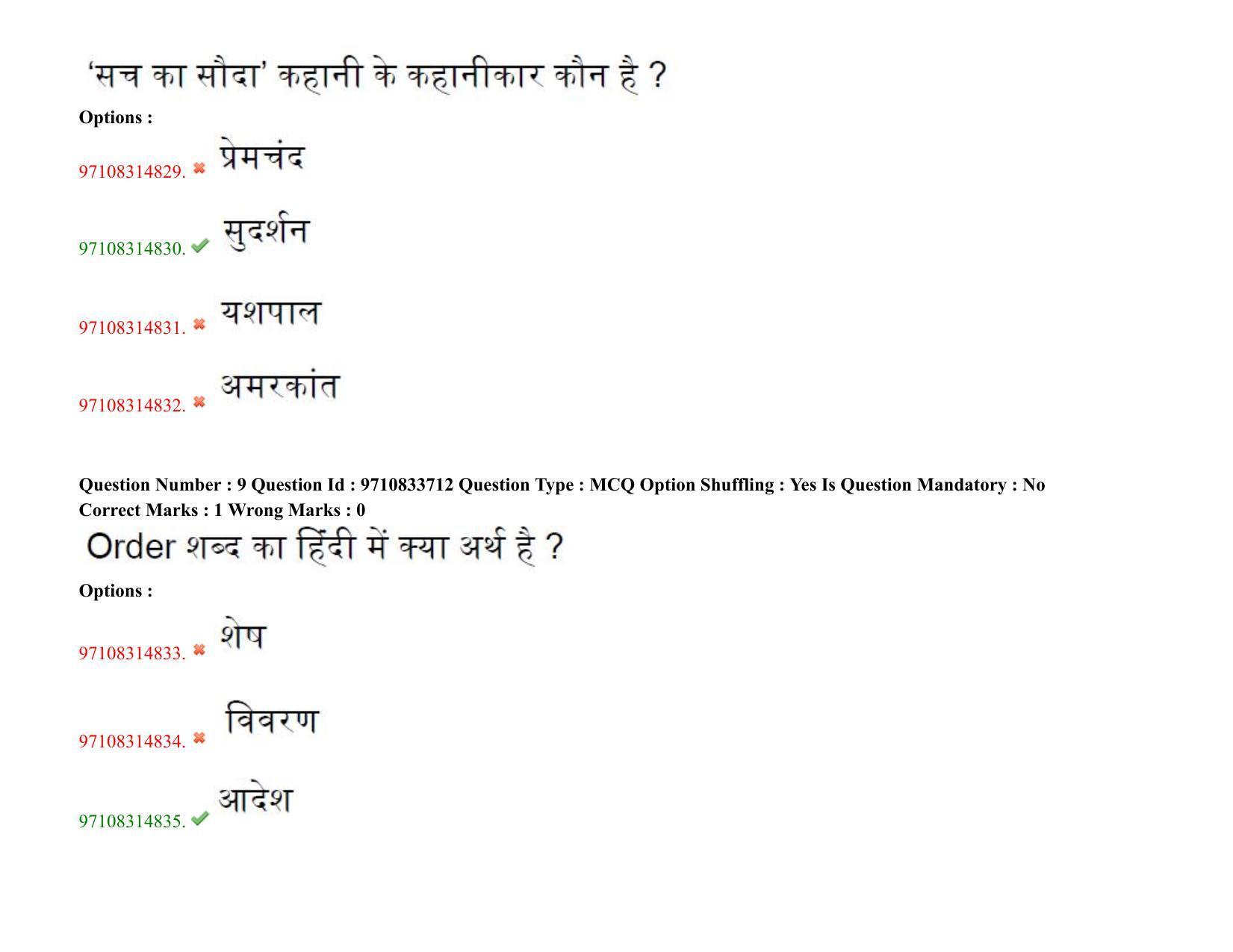 TS CPGET 2020 M.A. Hindi (Shift 2) Question Paper with Answer Key - Page 7