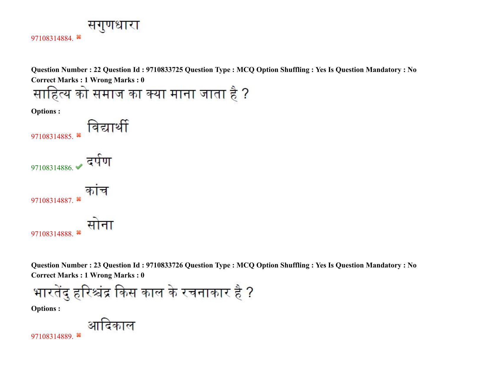 TS CPGET 2020 M.A. Hindi (Shift 2) Question Paper with Answer Key - Page 15