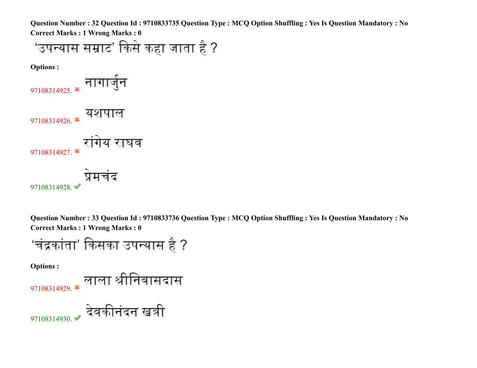TS CPGET 2020 M.A. Hindi (Shift 2) Question Paper with Answer Key - Page 21