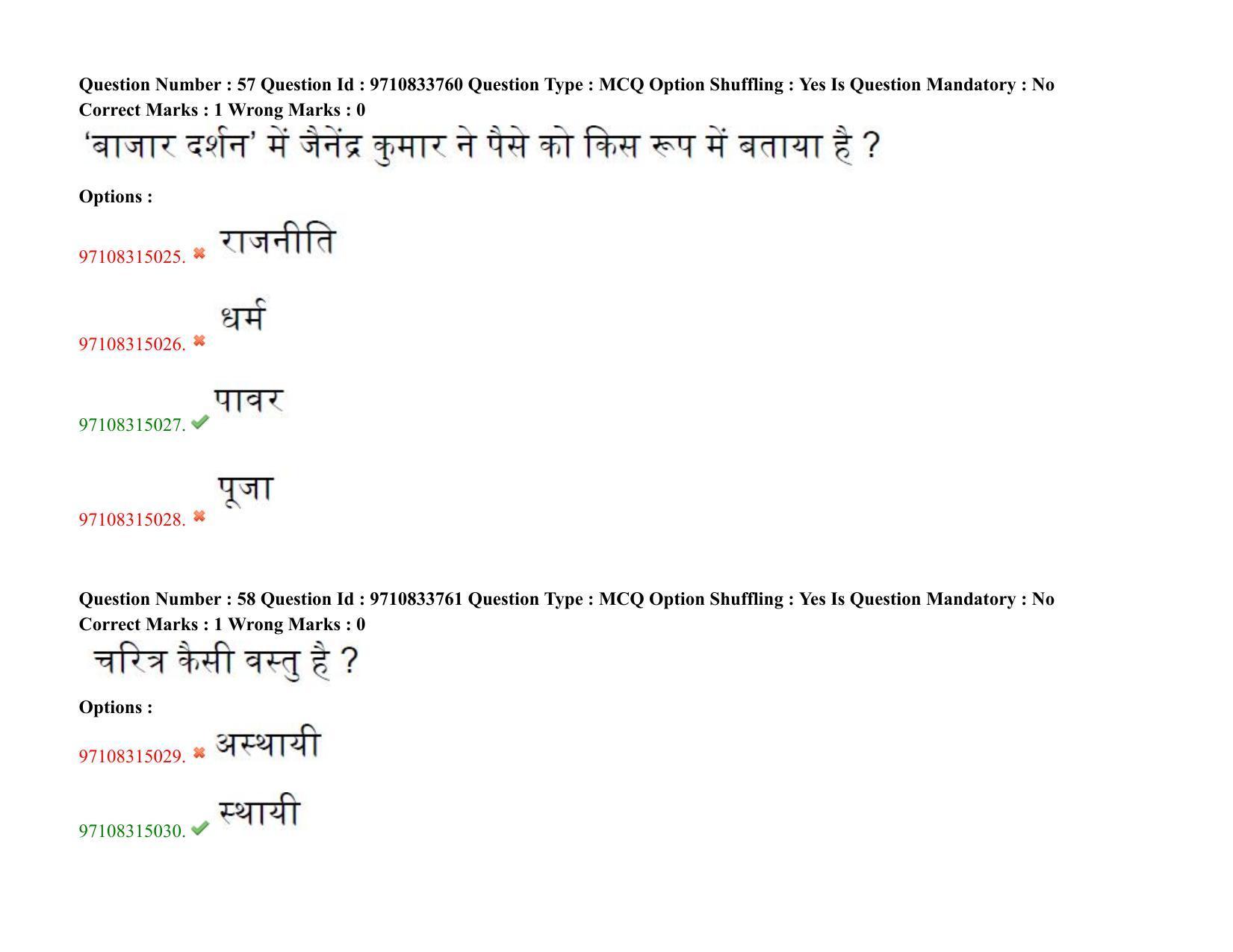 TS CPGET 2020 M.A. Hindi (Shift 2) Question Paper with Answer Key - Page 36
