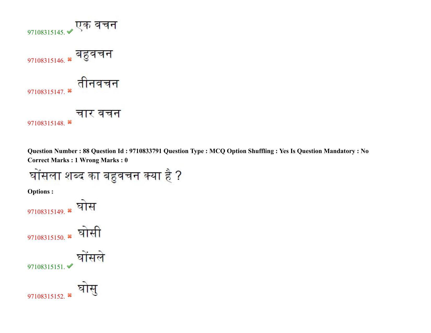 TS CPGET 2020 M.A. Hindi (Shift 2) Question Paper with Answer Key - Page 55