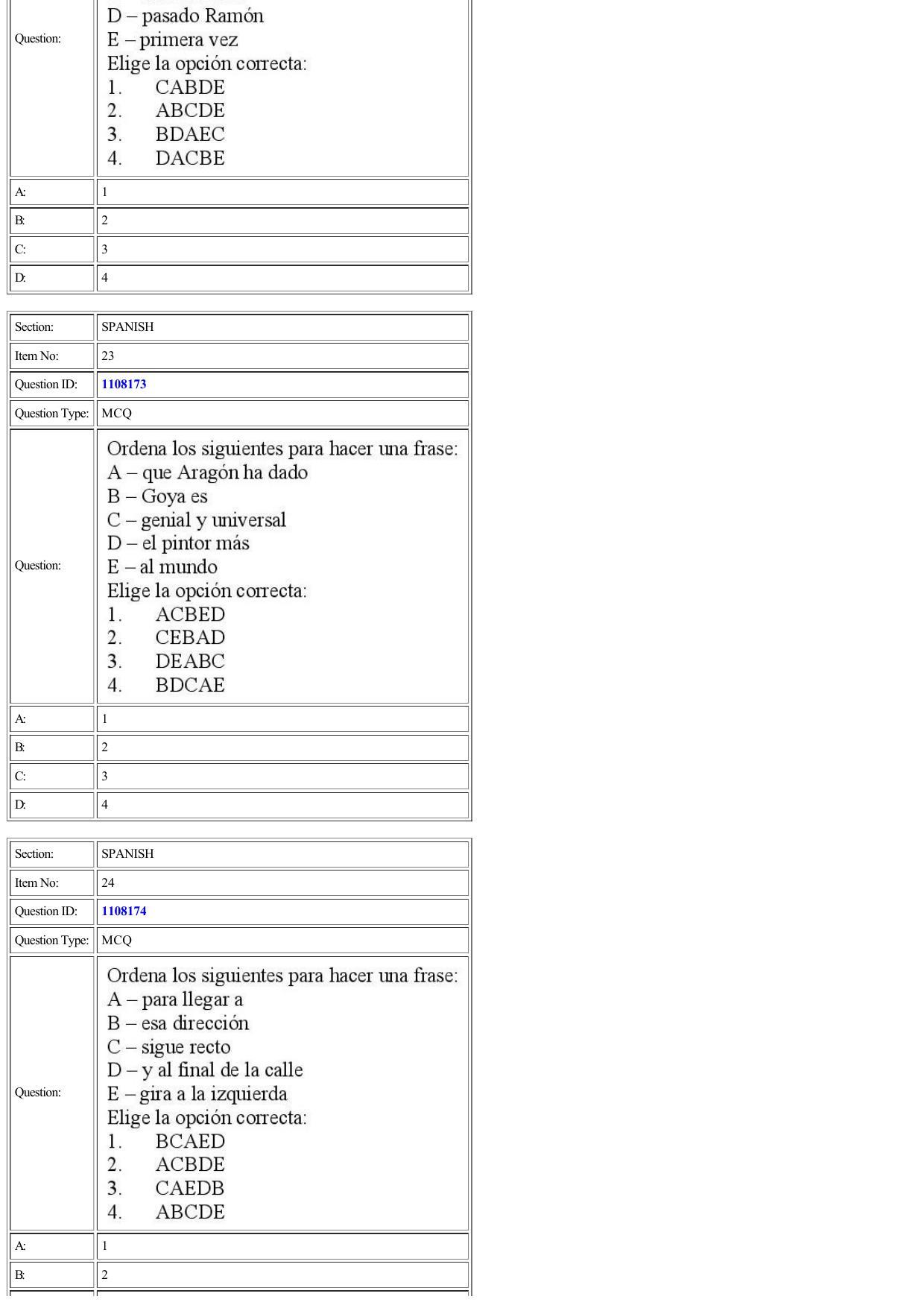 CUET 2022 Question Paper of Spanish - Page 14