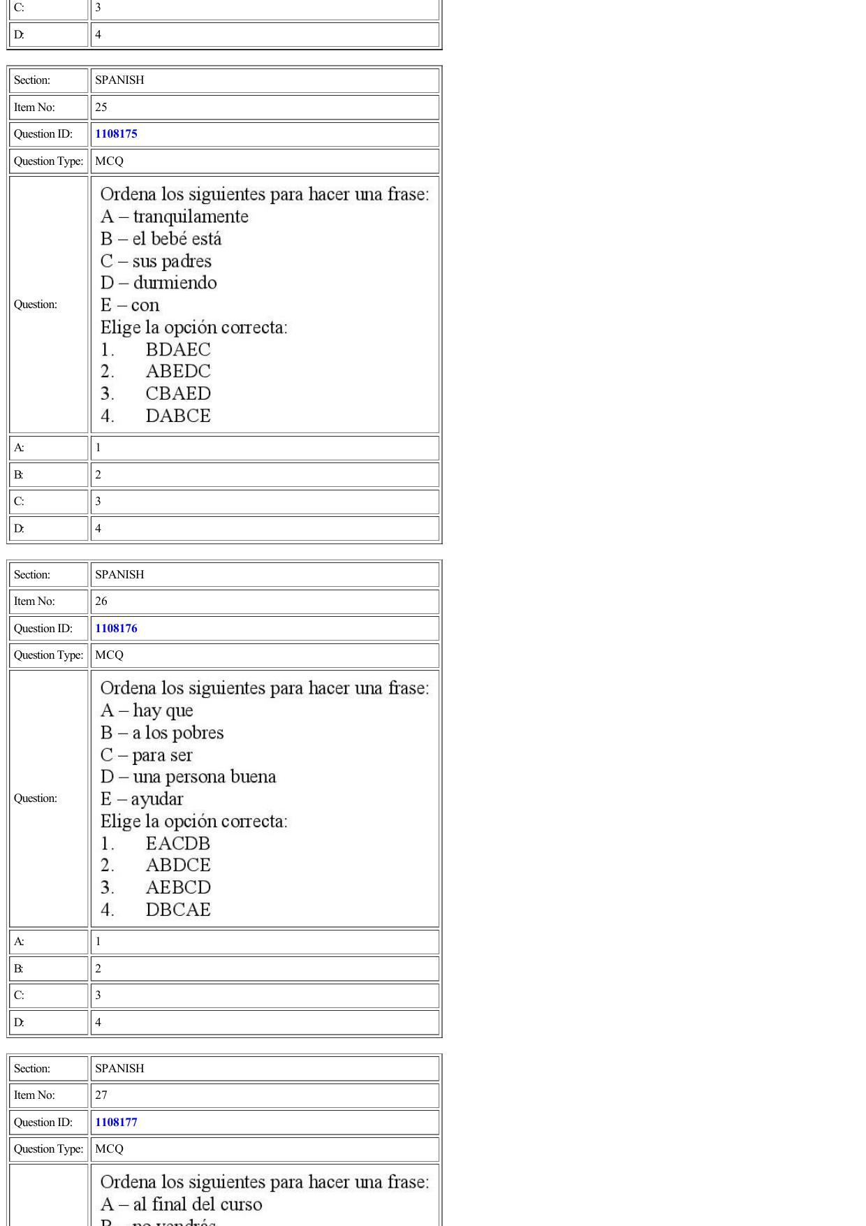 CUET 2022 Question Paper of Spanish - Page 15