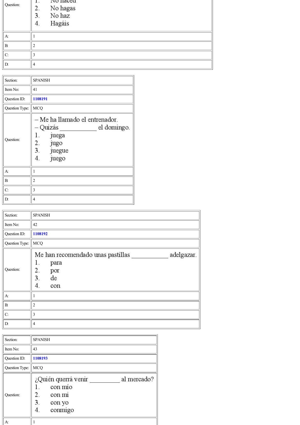 CUET 2022 Question Paper of Spanish - Page 21
