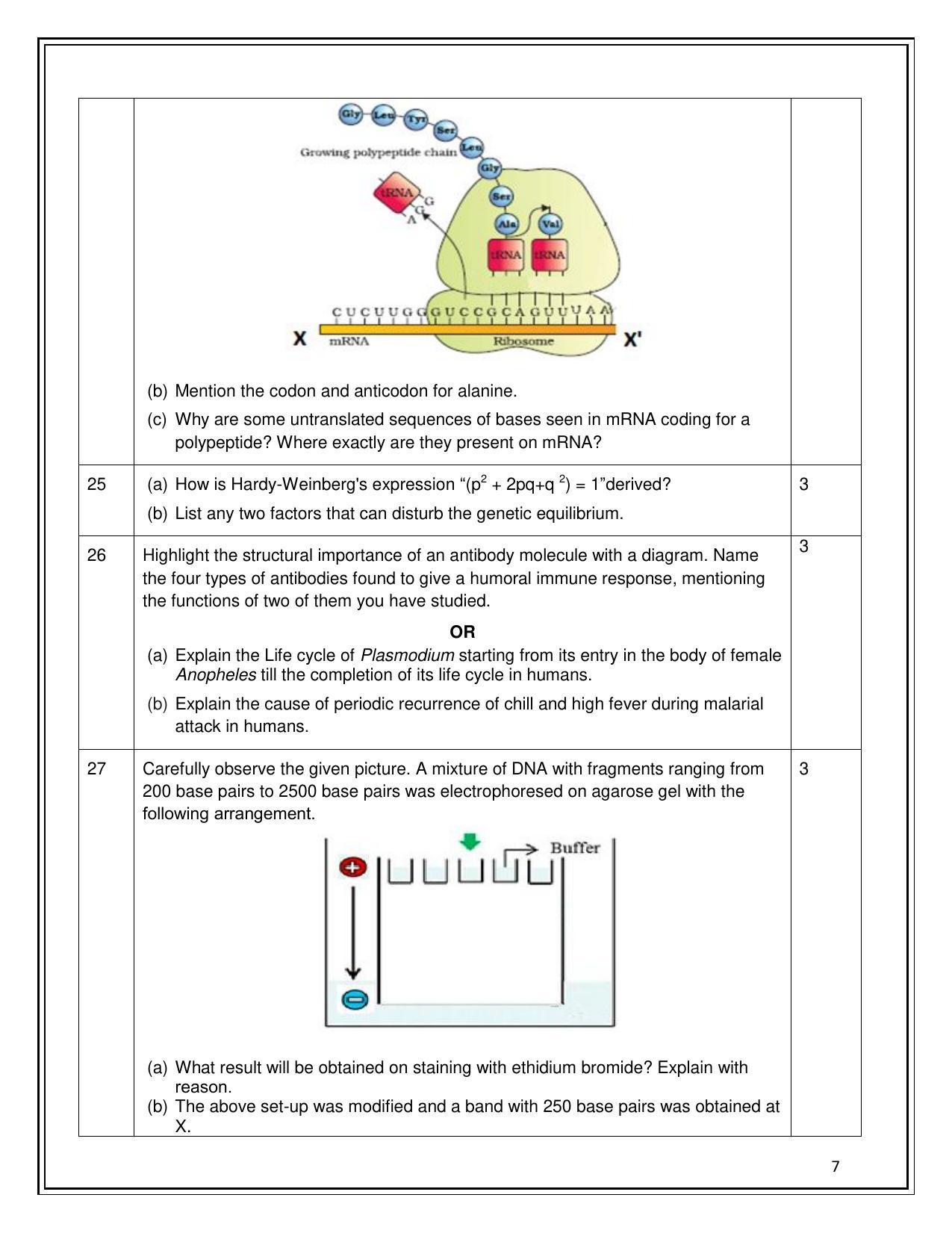 CBSE Class 12 Biology Sample Paper 2023 - Page 7
