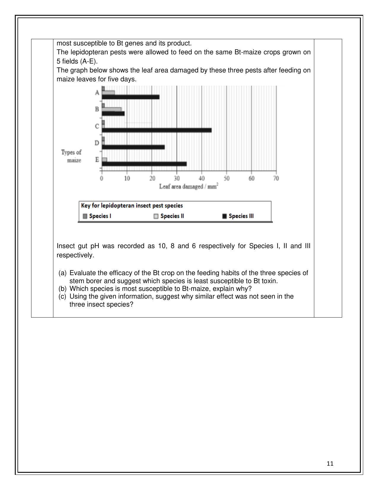 CBSE Class 12 Biology Sample Paper 2023 - Page 11