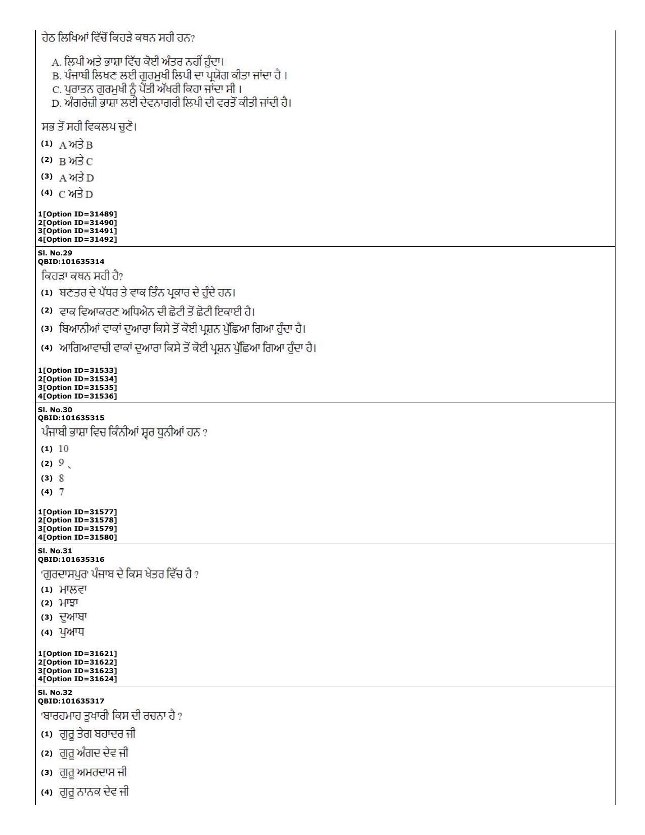 CUET (PG) 2022: PGQP-60 Punjabi (10-09-2022) Question Paper - Page 11