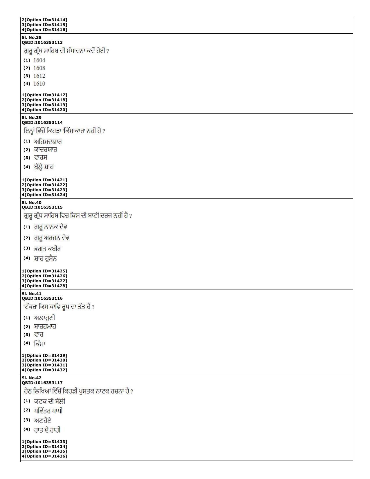 CUET (PG) 2022: PGQP-60 Punjabi (10-09-2022) Question Paper - Page 13