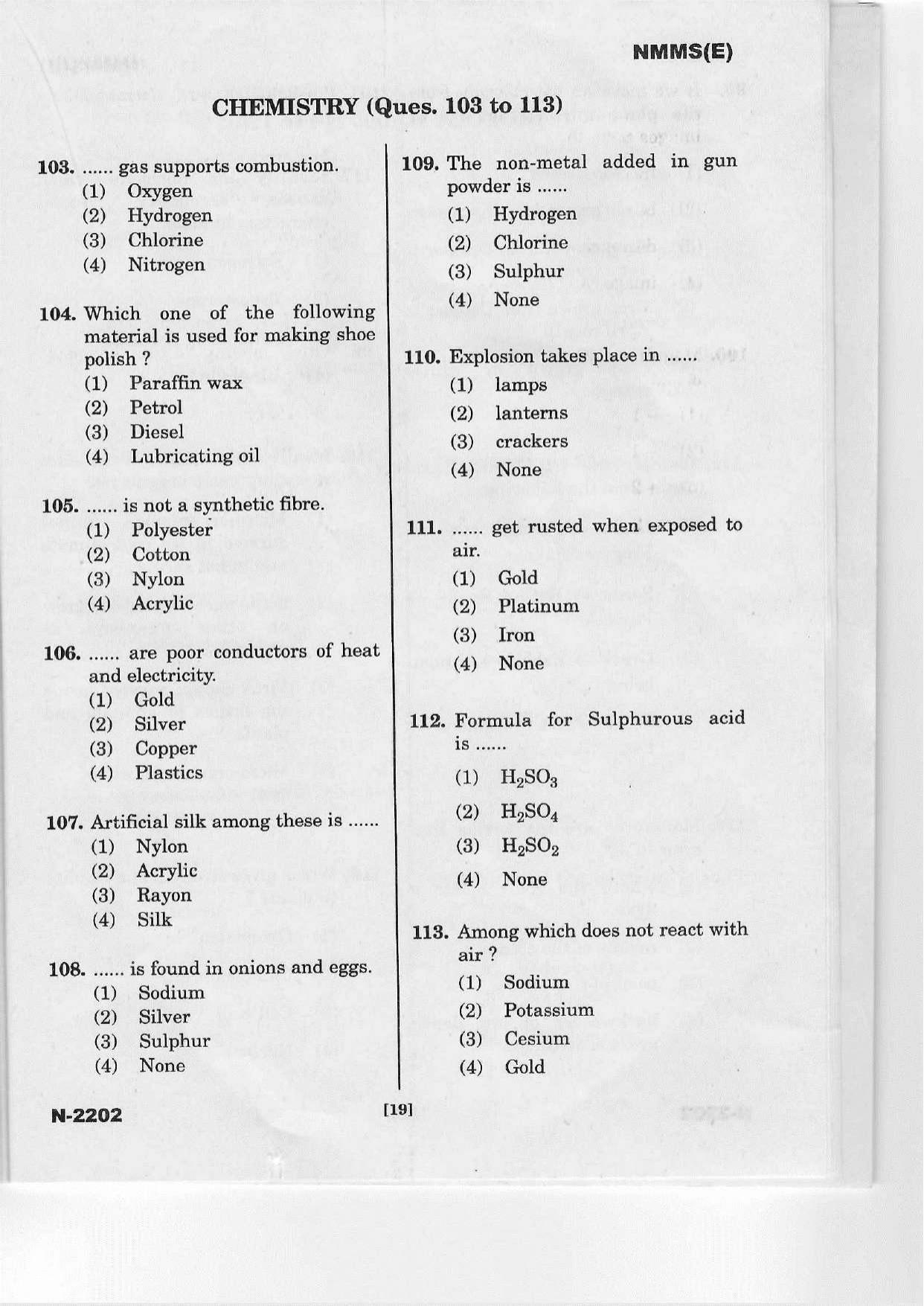 Telangana NMMS March 2022 English Question Paper - Page 17
