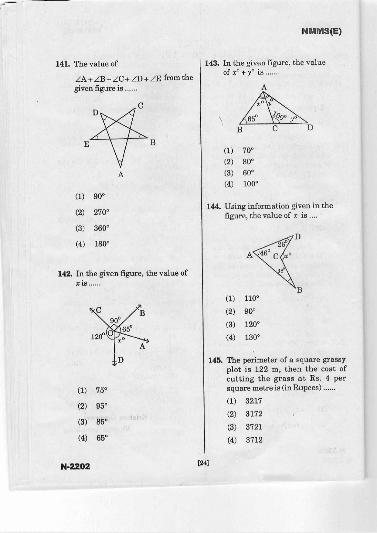 Telangana NMMS March 2022 English Question Paper - Page 22