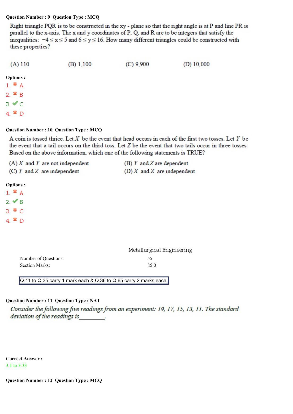 GATE 2015 Metallurgical Engineering (MT) Question Paper with Answer Key - Page 4