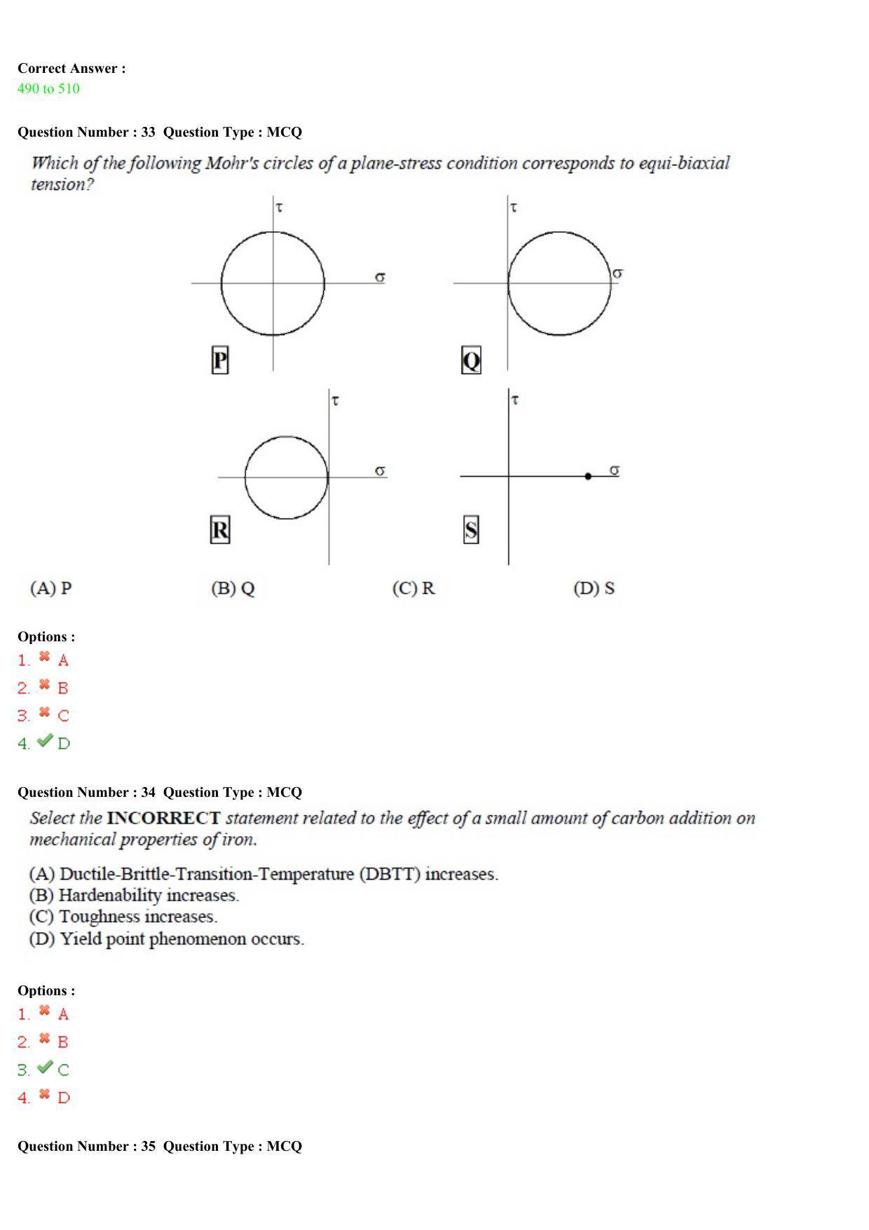 GATE 2015 Metallurgical Engineering (MT) Question Paper with Answer Key - Page 12