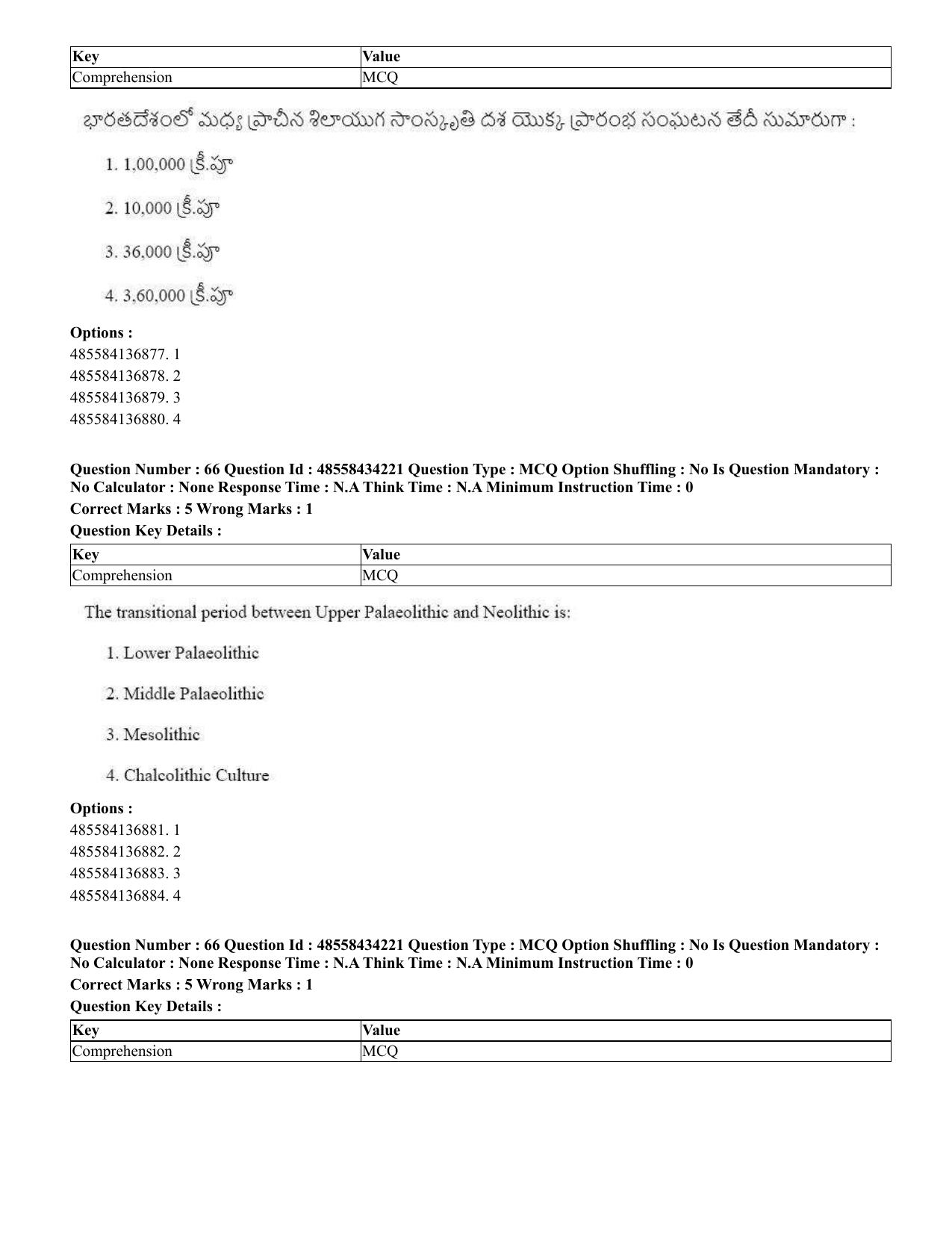 CUET 2023 English Telugu Shift 3 Question Paper - 18 June 2023 - Page 54