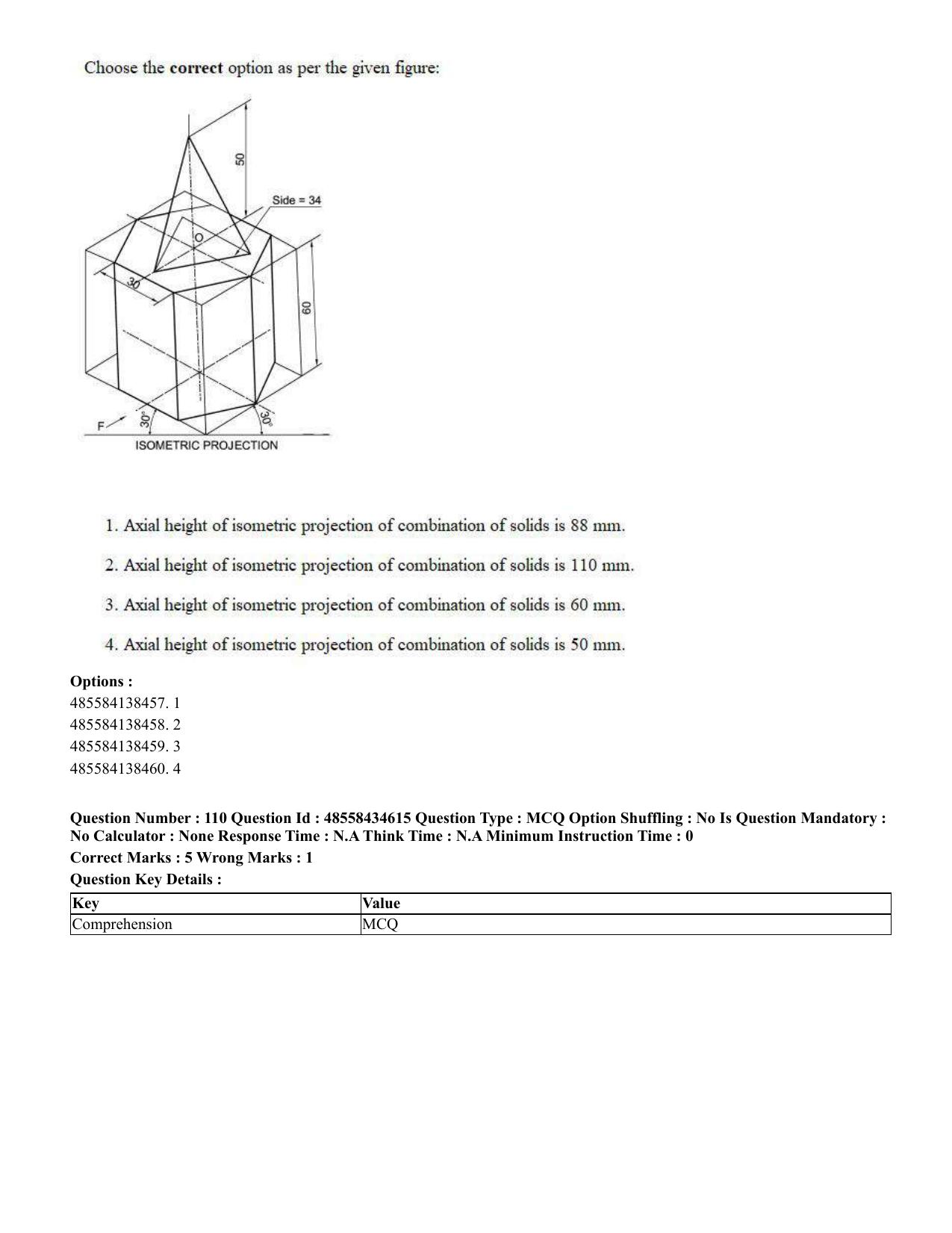 CUET 2023 English Telugu Shift 3 Question Paper - 18 June 2023 - Page 108