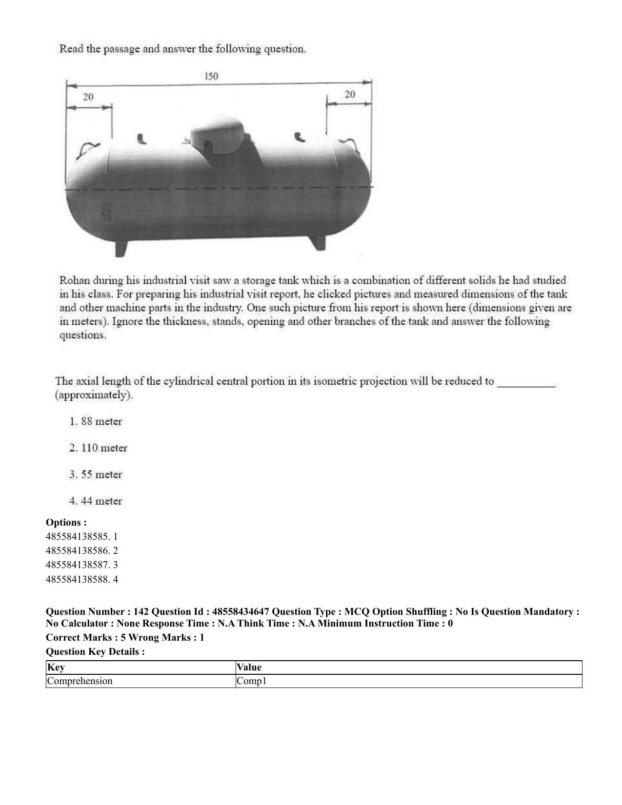 CUET 2023 English Telugu Shift 3 Question Paper - 18 June 2023 - Page 149