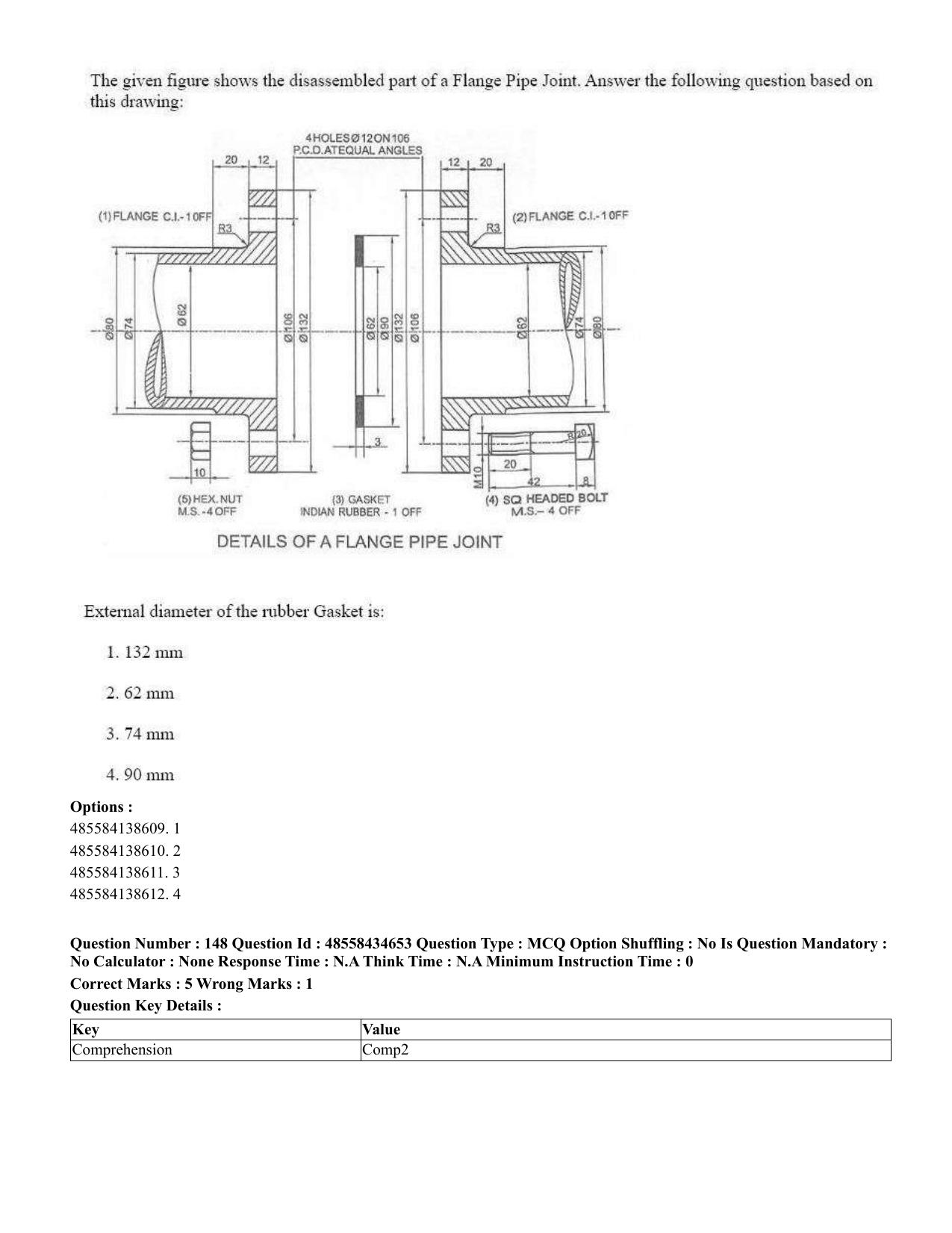 CUET 2023 English Telugu Shift 3 Question Paper - 18 June 2023 - Page 161