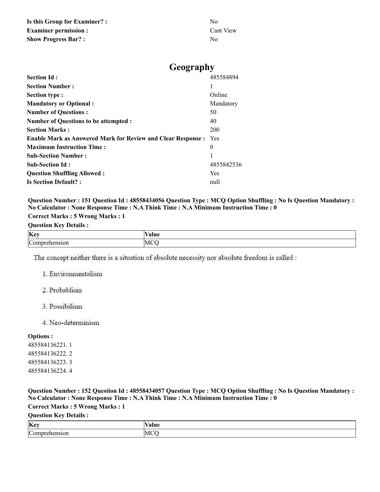 CUET 2023 English Telugu Shift 3 Question Paper - 18 June 2023 - Page 167