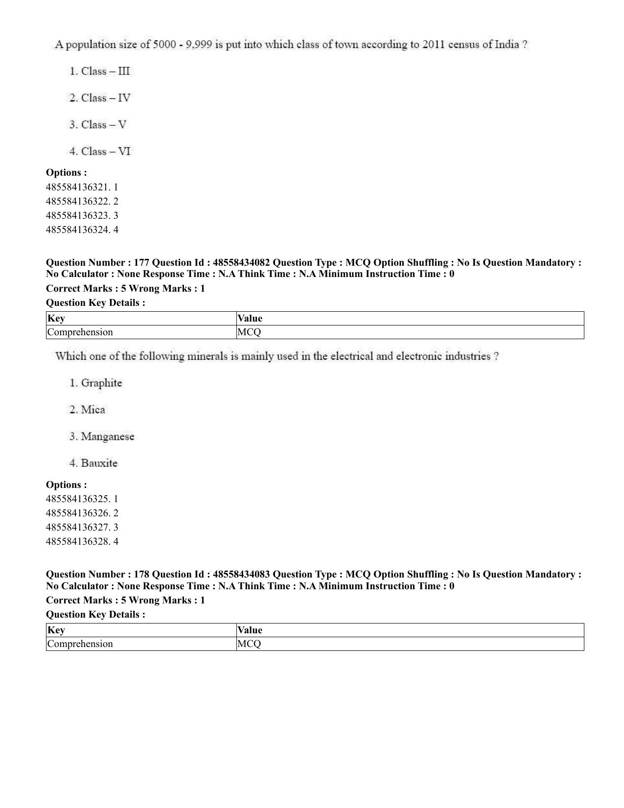 CUET 2023 English Telugu Shift 3 Question Paper - 18 June 2023 - Page 181