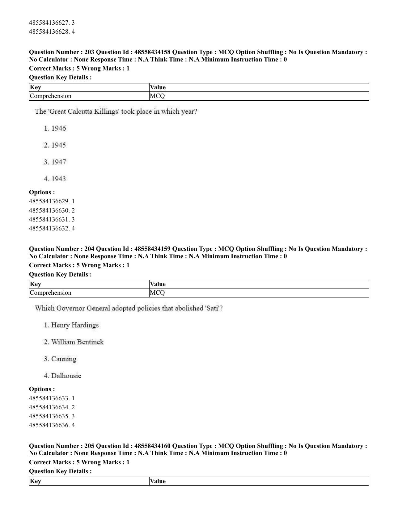 CUET 2023 English Telugu Shift 3 Question Paper - 18 June 2023 - Page 199