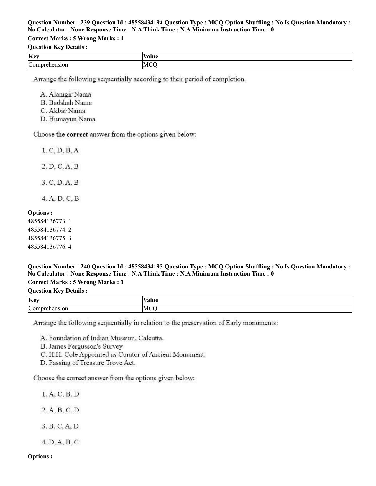 CUET 2023 English Telugu Shift 3 Question Paper - 18 June 2023 - Page 218