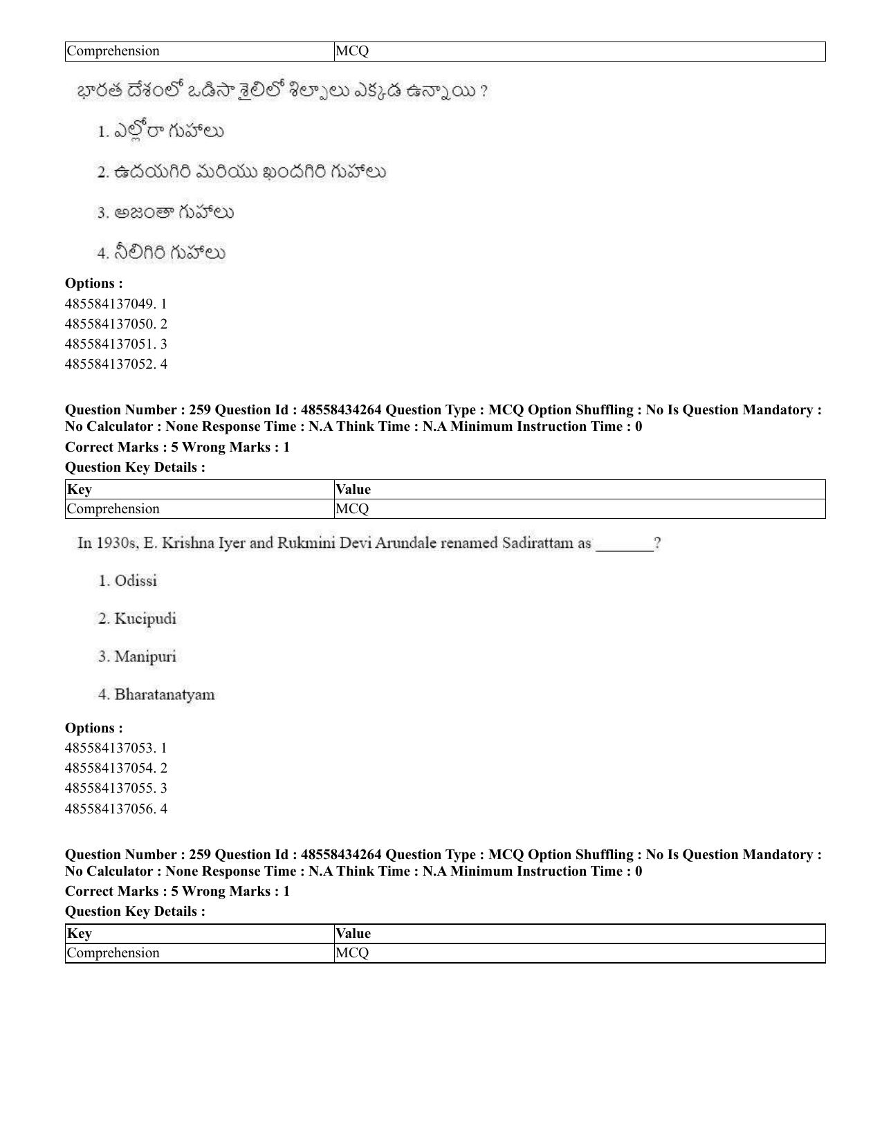 CUET 2023 English Telugu Shift 3 Question Paper - 18 June 2023 - Page 234