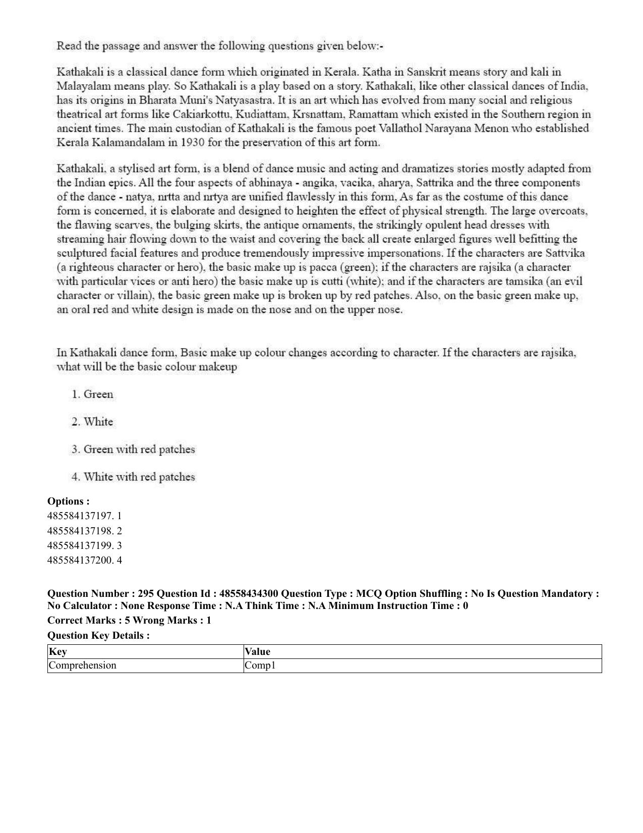 CUET 2023 English Telugu Shift 3 Question Paper - 18 June 2023 - Page 276