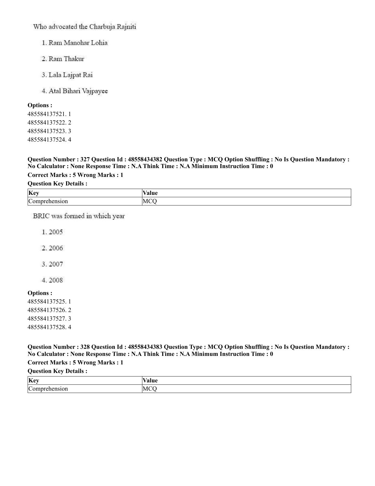 CUET 2023 English Telugu Shift 3 Question Paper - 18 June 2023 - Page 301