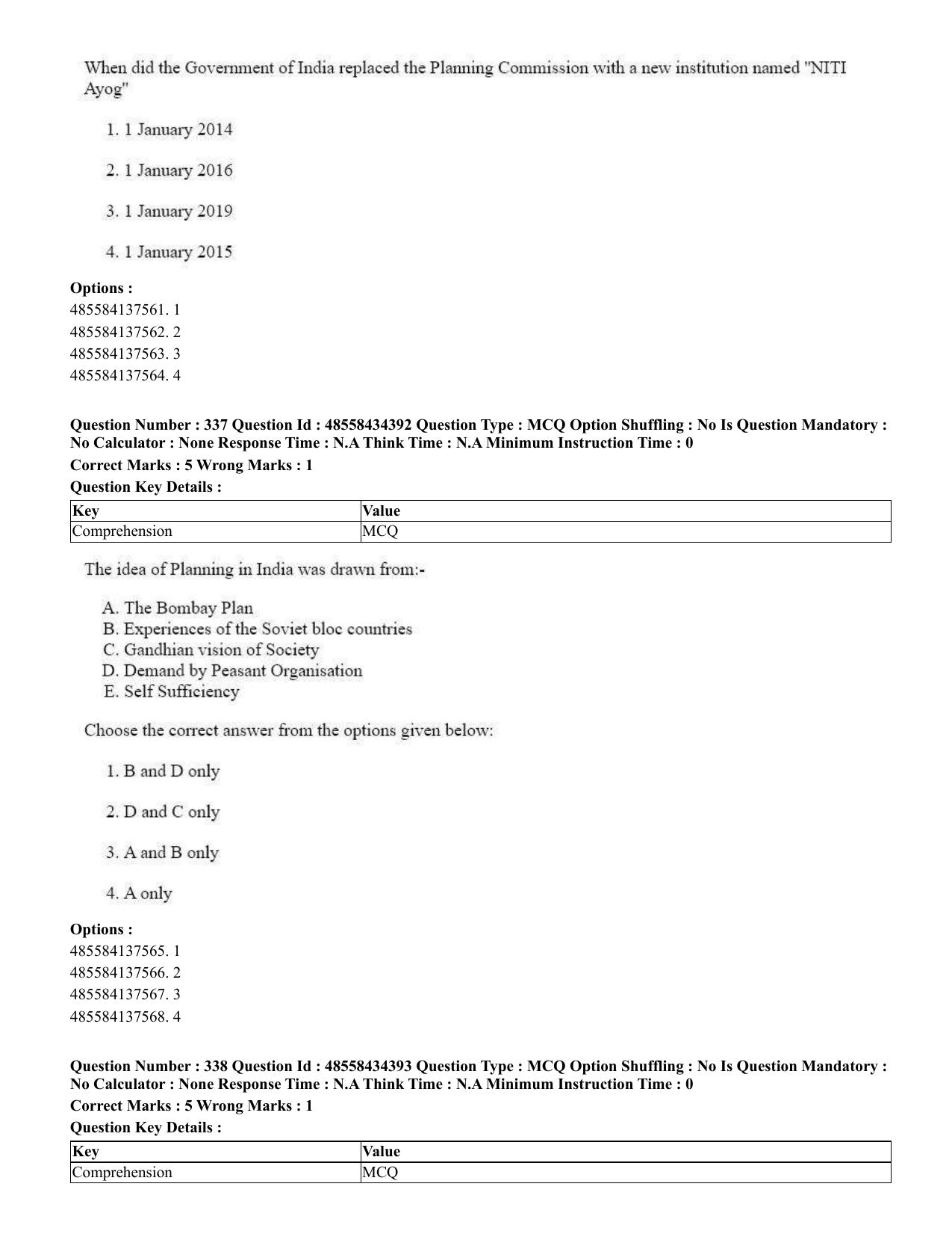 CUET 2023 English Telugu Shift 3 Question Paper - 18 June 2023 - Page 306