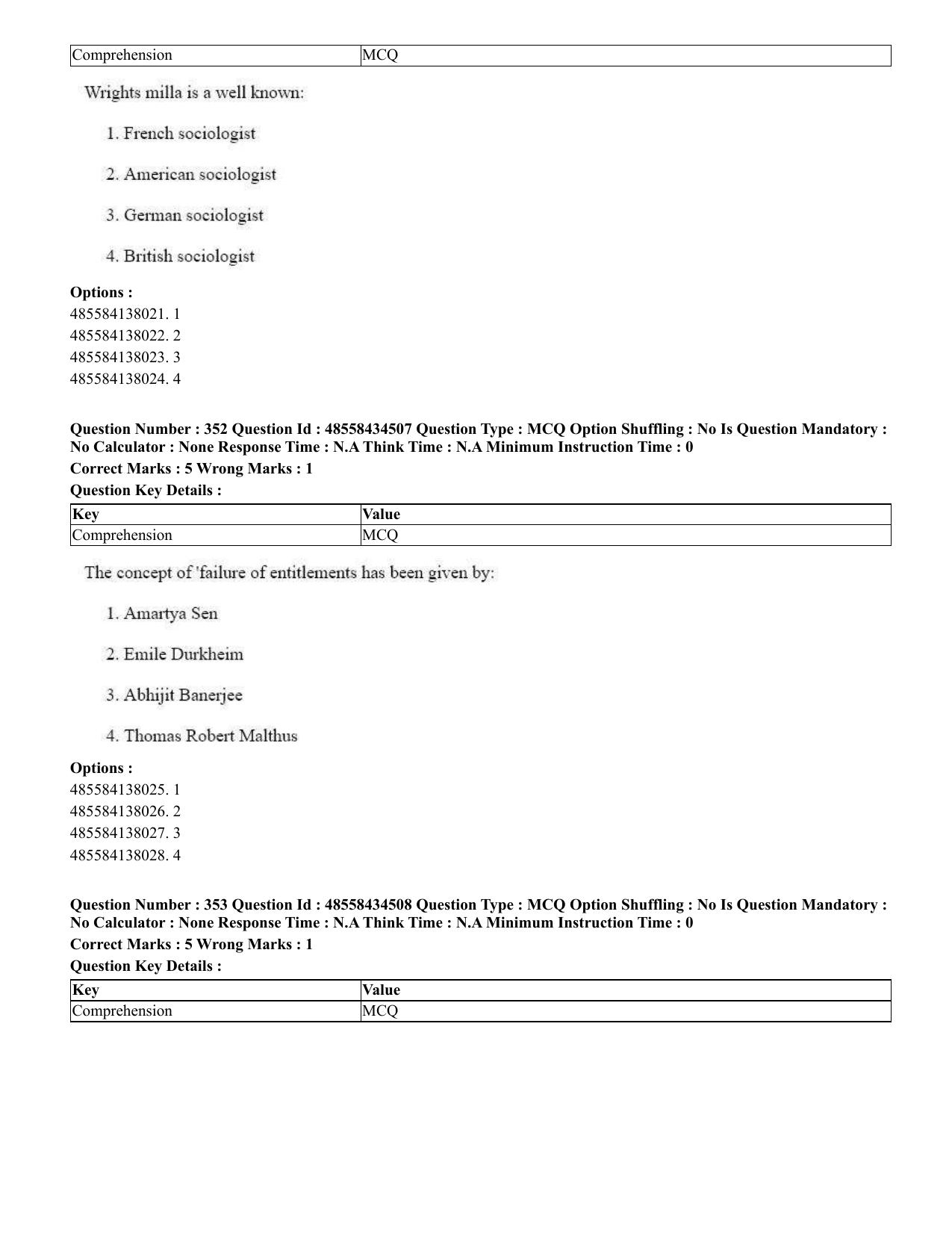 CUET 2023 English Telugu Shift 3 Question Paper - 18 June 2023 - Page 317